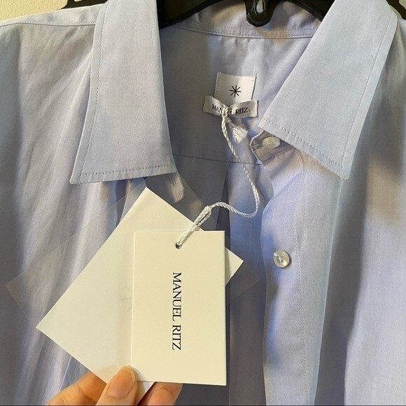 Manuel Ritz Classic Oxford Cotton Shirt S NWT - Picture 5 of 12